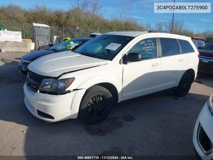 3C4PDCAB0LT275900 2020 Dodge Journey Se Value