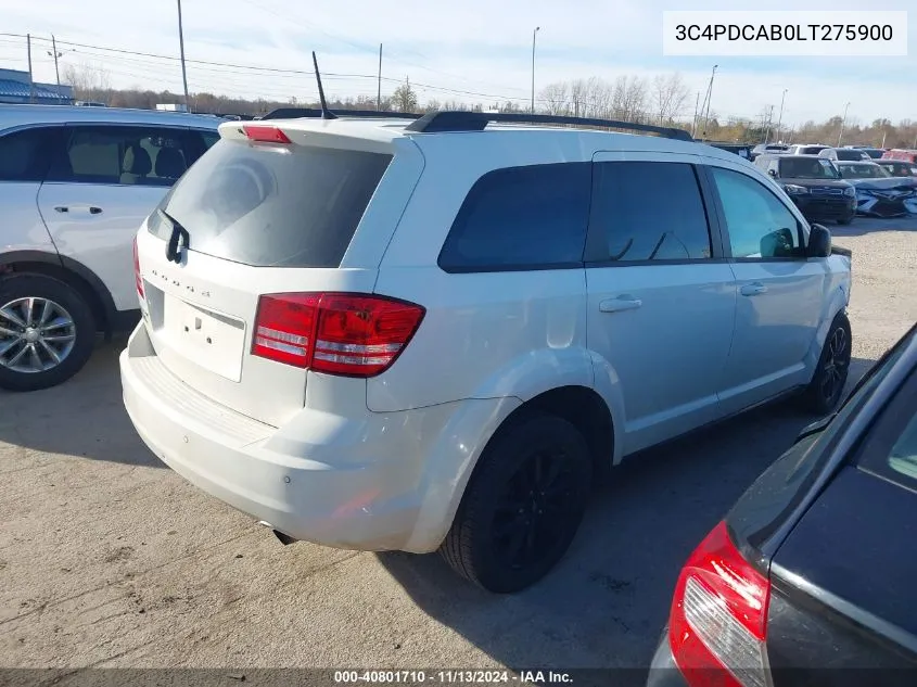 3C4PDCAB0LT275900 2020 Dodge Journey Se Value