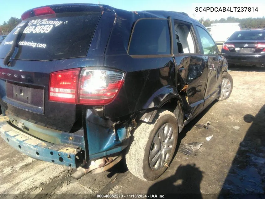 3C4PDCAB4LT237814 2020 Dodge Journey Se Value