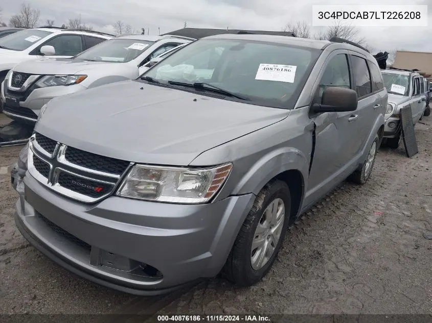 2020 Dodge Journey Se Value VIN: 3C4PDCAB7LT226208 Lot: 40876186