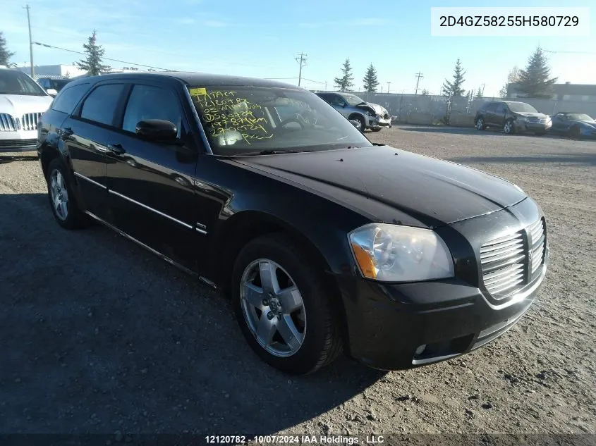 2005 Dodge Magnum R/T VIN: 2D4GZ58255H580729 Lot: 12120782