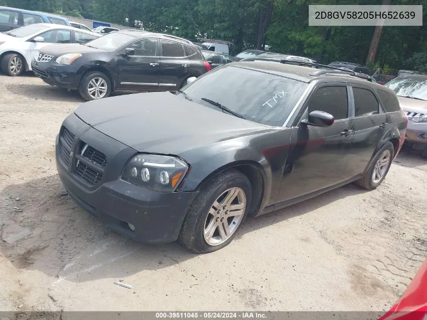 2005 Dodge Magnum Rt VIN: 2D8GV58205H652639 Lot: 39511045