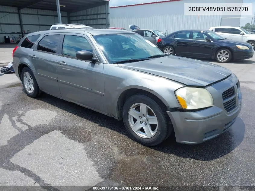 2005 Dodge Magnum Se VIN: 2D8FV48V05H578770 Lot: 40354782