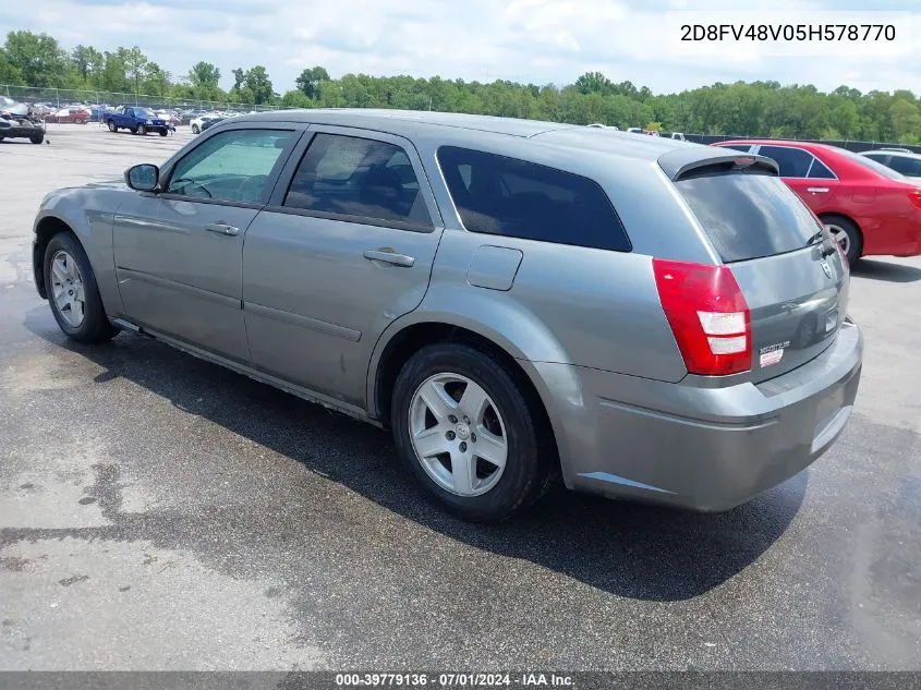 2005 Dodge Magnum Se VIN: 2D8FV48V05H578770 Lot: 40354782