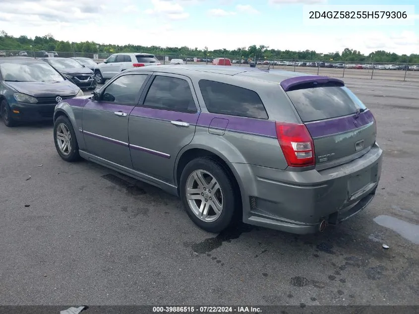 2005 Dodge Magnum Rt VIN: 2D4GZ58255H579306 Lot: 39886515