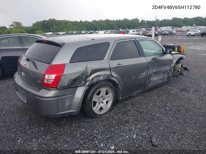 2005 Dodge Magnum Se VIN: 2D4FV48V65H112780 Lot: 39997301