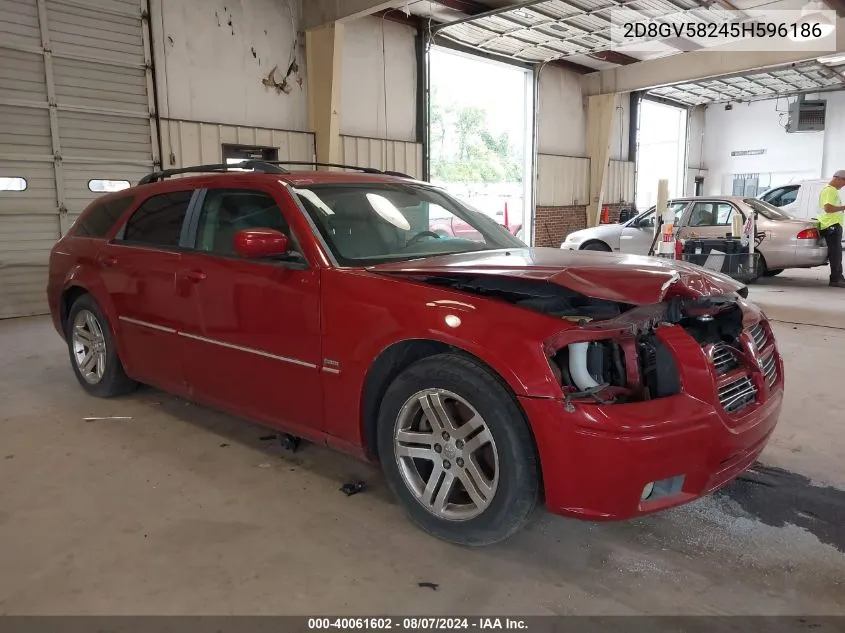 2005 Dodge Magnum Rt VIN: 2D8GV58245H596186 Lot: 40061602