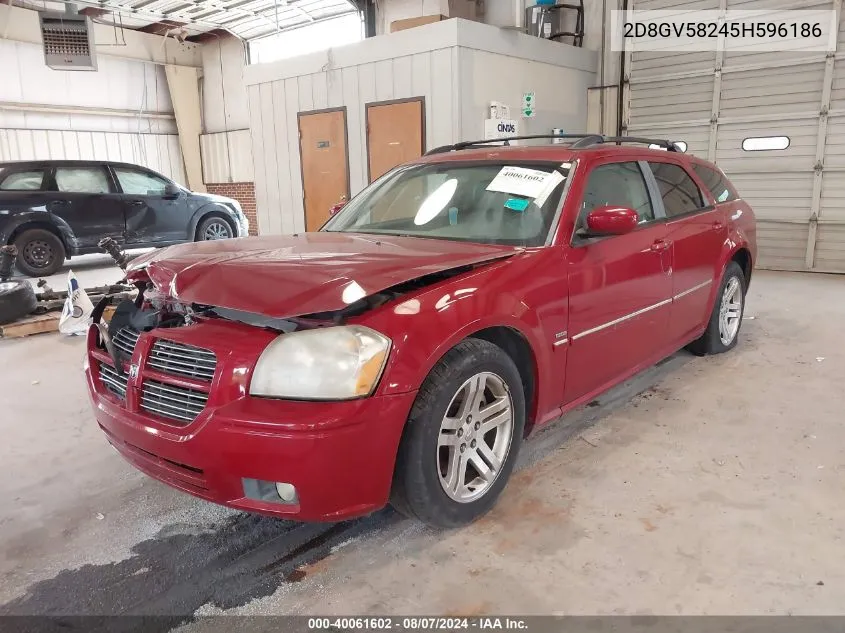 2005 Dodge Magnum Rt VIN: 2D8GV58245H596186 Lot: 40061602