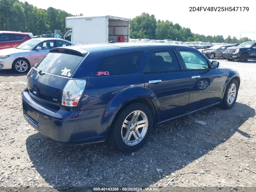 2005 Dodge Magnum Sxt VIN: 2D4FV48V25H547179 Lot: 40143268