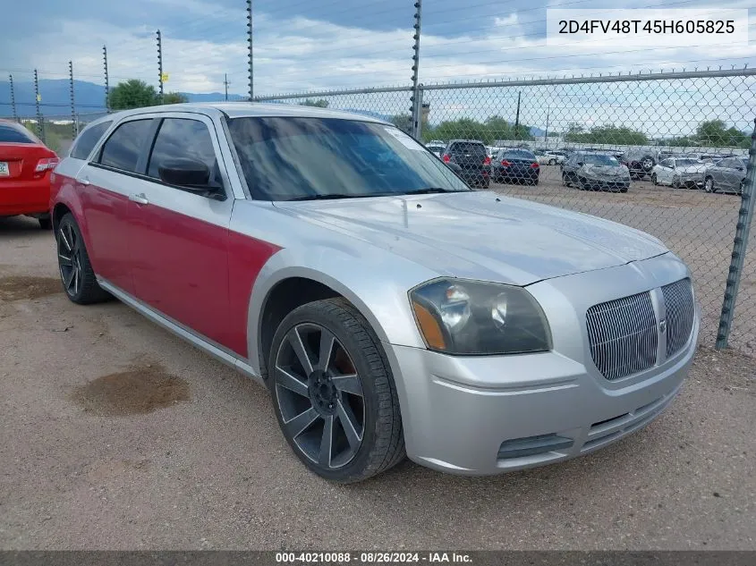 2005 Dodge Magnum Se VIN: 2D4FV48T45H605825 Lot: 40210088