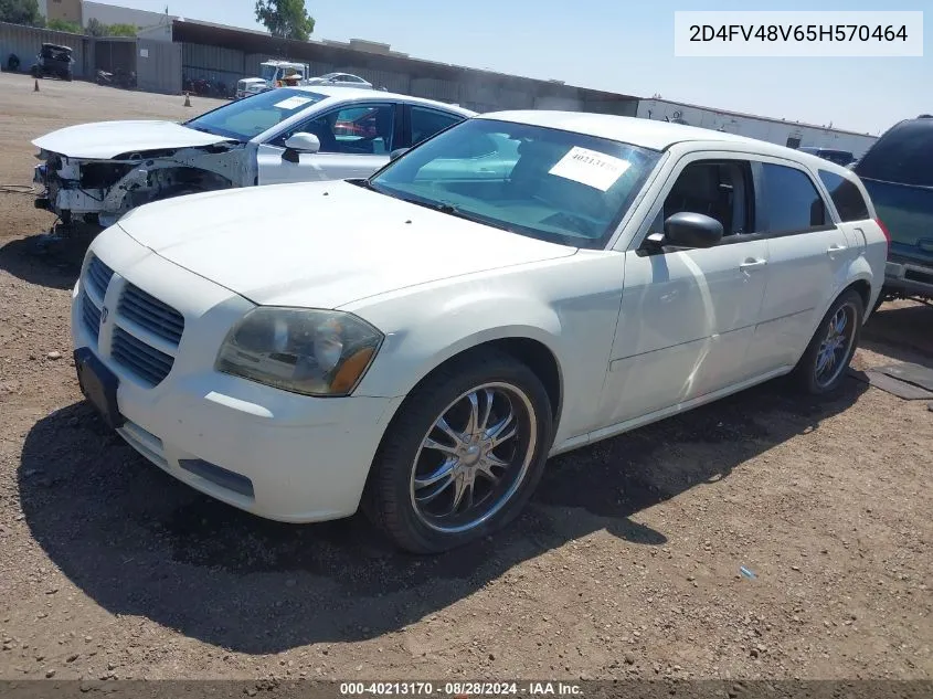 2005 Dodge Magnum Se VIN: 2D4FV48V65H570464 Lot: 40213170