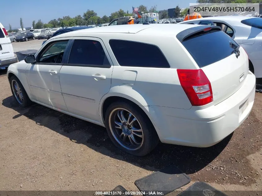 2005 Dodge Magnum Se VIN: 2D4FV48V65H570464 Lot: 40213170