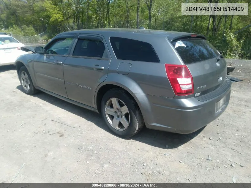 2005 Dodge Magnum Se VIN: 2D4FV48T65H514409 Lot: 40228866