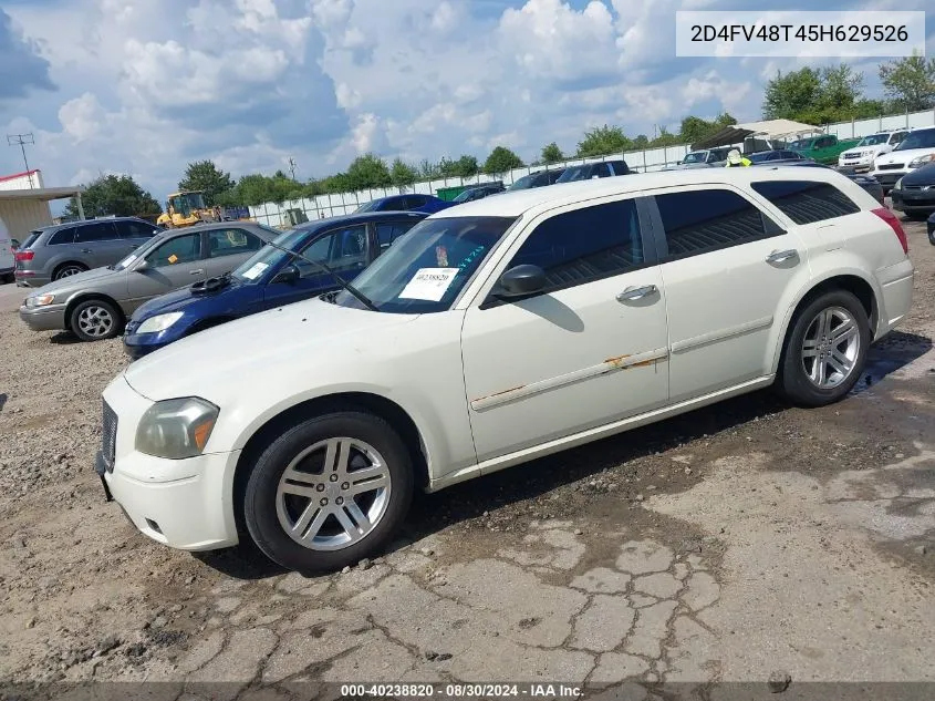 2005 Dodge Magnum Se VIN: 2D4FV48T45H629526 Lot: 40238820