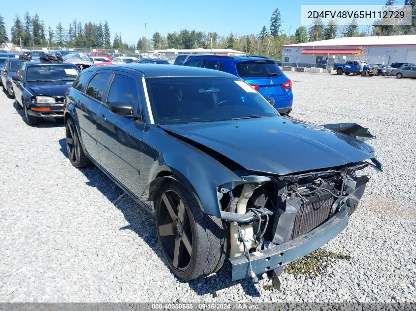 2005 Dodge Magnum Sxt VIN: 2D4FV48V65H112729 Lot: 40350555