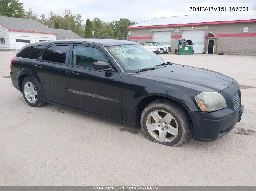 2005 Dodge Magnum Se VIN: 2D4FV48V15H166701 Lot: 40442860