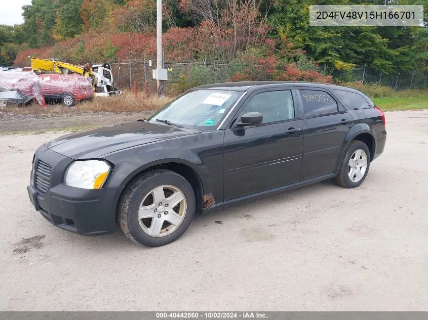 2005 Dodge Magnum Se VIN: 2D4FV48V15H166701 Lot: 40442860