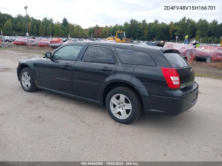 2005 Dodge Magnum Se VIN: 2D4FV48V15H166701 Lot: 40442860