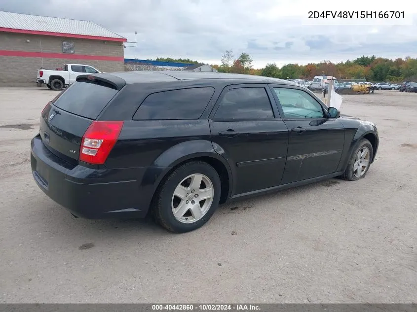 2005 Dodge Magnum Se VIN: 2D4FV48V15H166701 Lot: 40442860