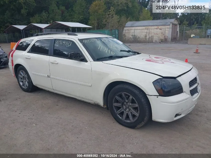 2005 Dodge Magnum Sxt VIN: 2D4FV48V05H133835 Lot: 40569382