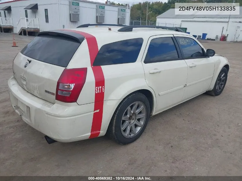 2005 Dodge Magnum Sxt VIN: 2D4FV48V05H133835 Lot: 40569382