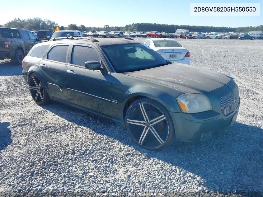 2005 Dodge Magnum Rt VIN: 2D8GV58205H550550 Lot: 40600471