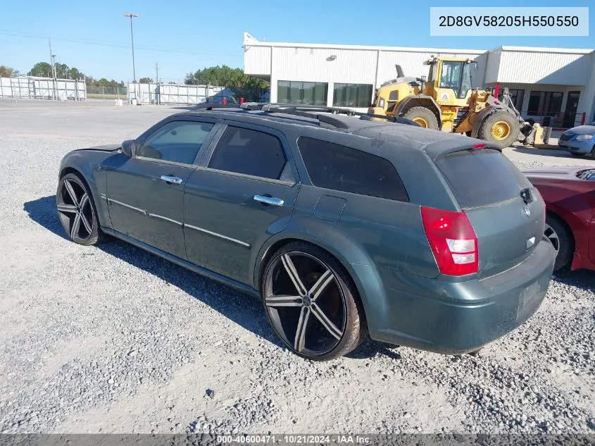 2005 Dodge Magnum Rt VIN: 2D8GV58205H550550 Lot: 40600471