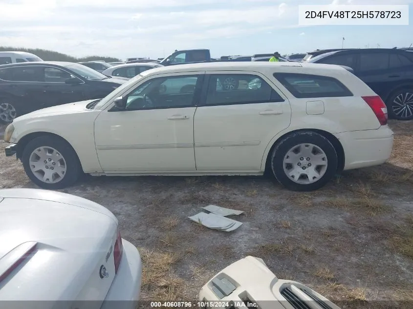 2005 Dodge Magnum Se VIN: 2D4FV48T25H578723 Lot: 40608796