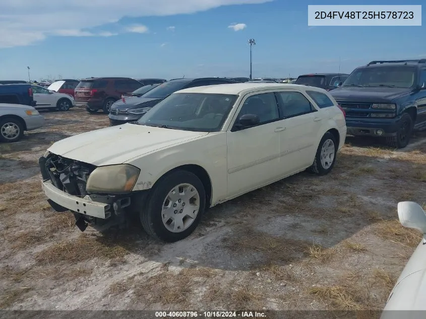 2005 Dodge Magnum Se VIN: 2D4FV48T25H578723 Lot: 40608796