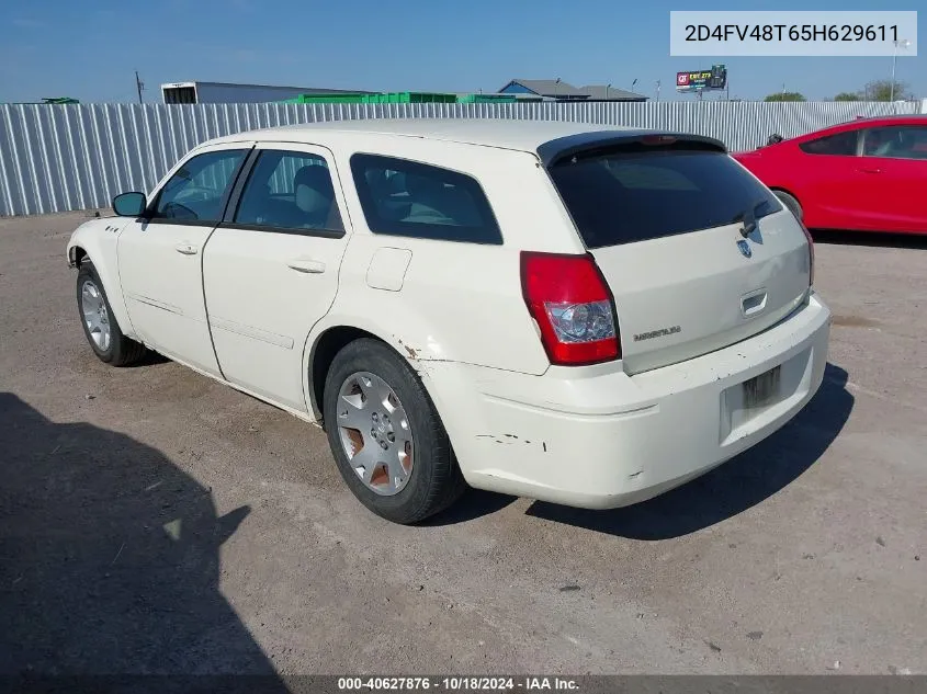 2005 Dodge Magnum Se VIN: 2D4FV48T65H629611 Lot: 40627876