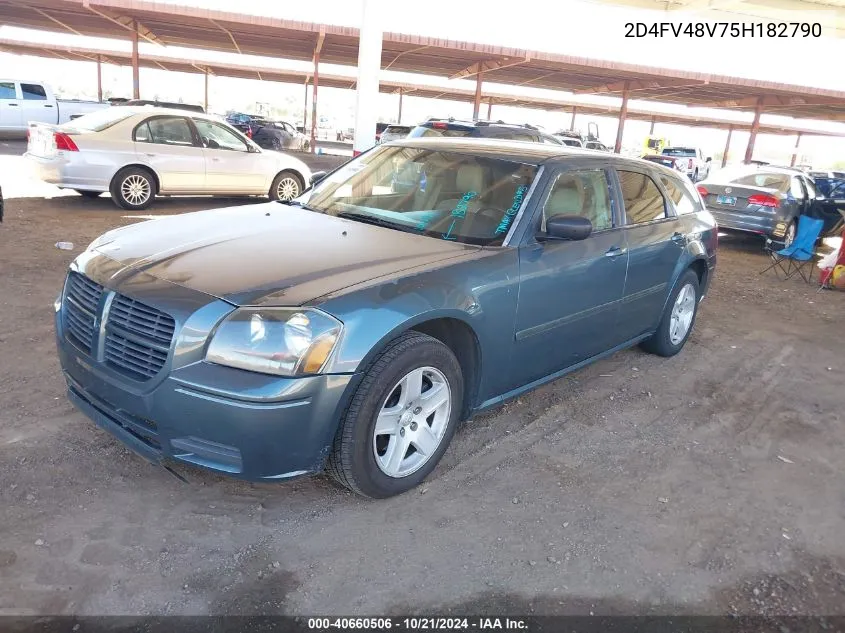 2005 Dodge Magnum Se VIN: 2D4FV48V75H182790 Lot: 40660506