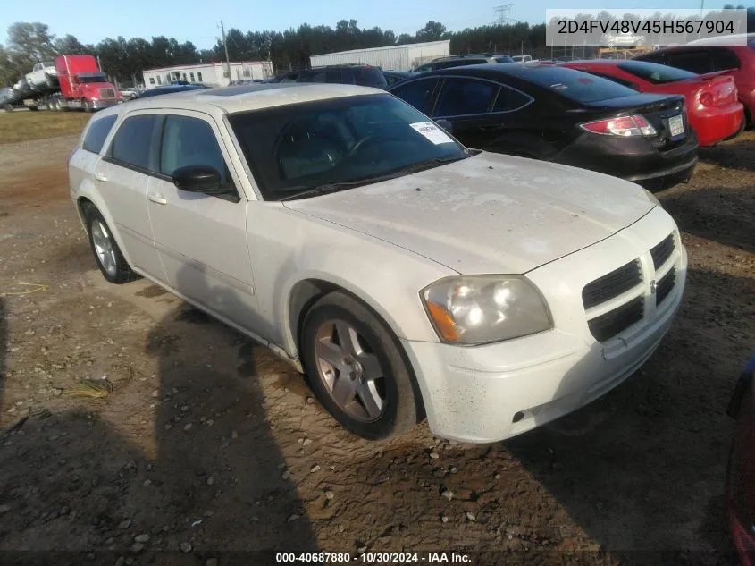 2005 Dodge Magnum Se VIN: 2D4FV48V45H567904 Lot: 40687880