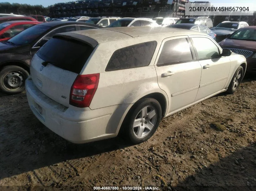 2005 Dodge Magnum Se VIN: 2D4FV48V45H567904 Lot: 40687880