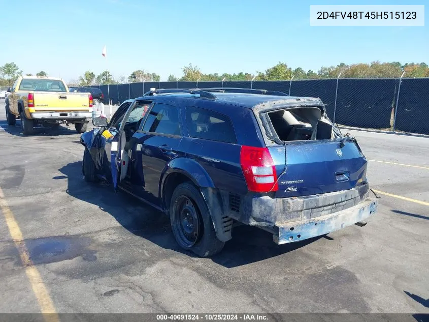 2005 Dodge Magnum Se VIN: 2D4FV48T45H515123 Lot: 40691524