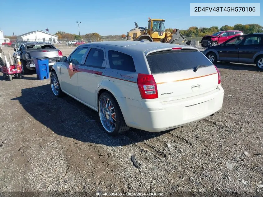 2005 Dodge Magnum Se VIN: 2D4FV48T45H570106 Lot: 40695468