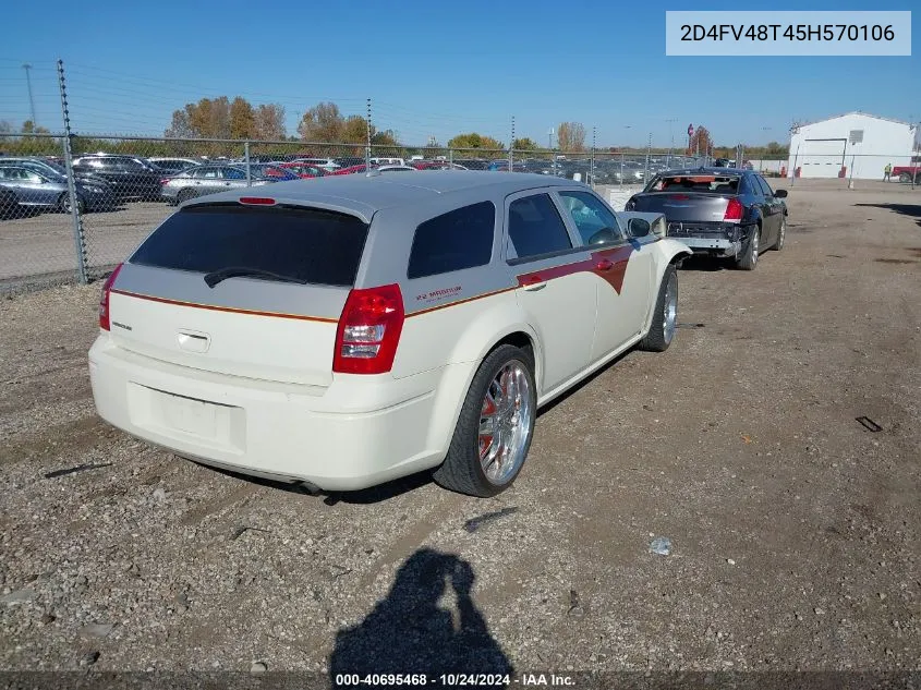 2005 Dodge Magnum Se VIN: 2D4FV48T45H570106 Lot: 40695468