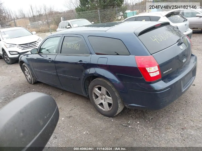 2005 Dodge Magnum Se VIN: 2D4FV48V25H182146 Lot: 40863461