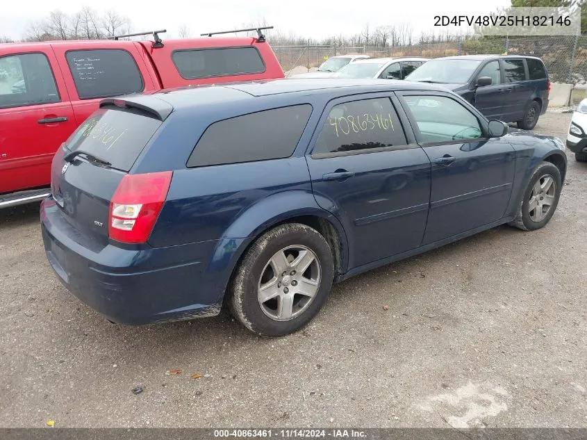 2005 Dodge Magnum Se VIN: 2D4FV48V25H182146 Lot: 40863461