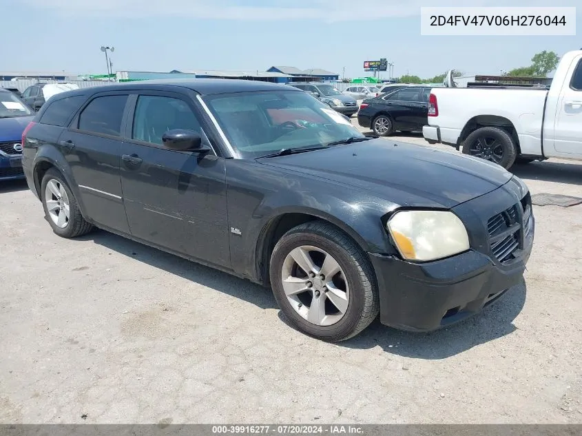 2006 Dodge Magnum VIN: 2D4FV47V06H276044 Lot: 39916277