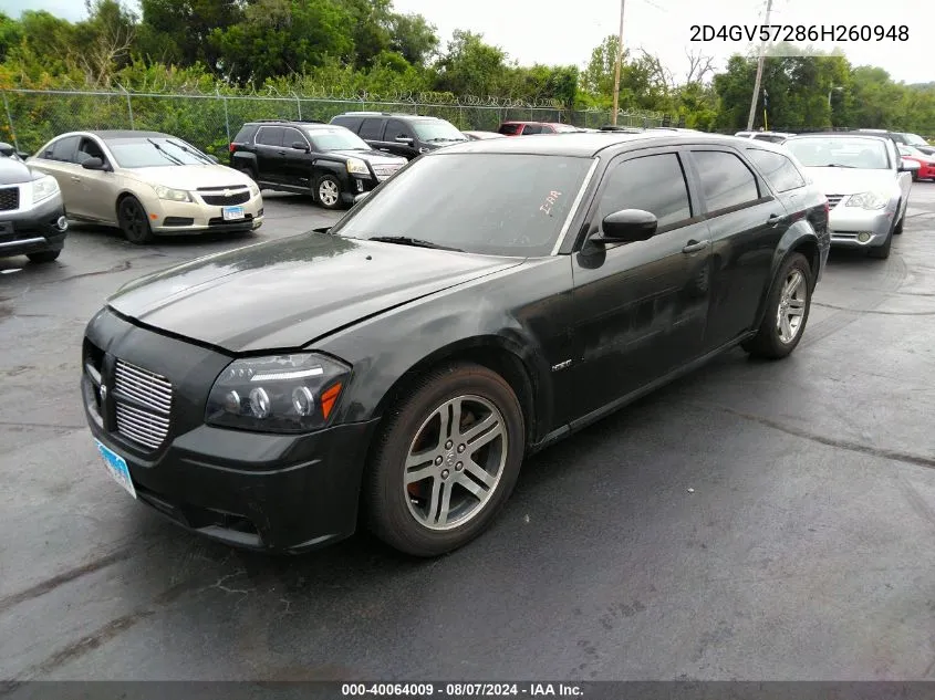 2D4GV57286H260948 2006 Dodge Magnum Rt