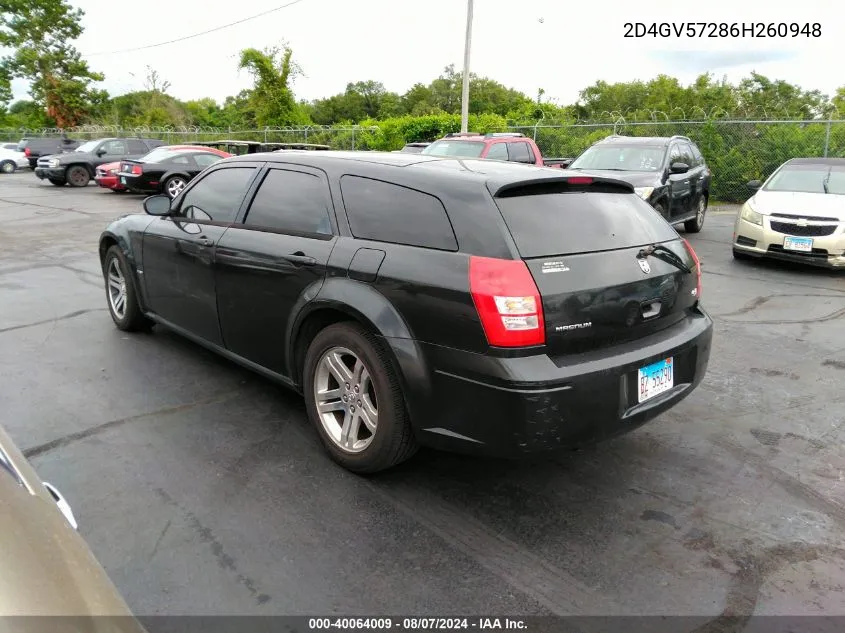 2D4GV57286H260948 2006 Dodge Magnum Rt