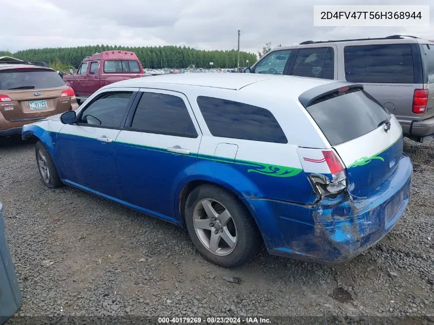 2006 Dodge Magnum VIN: 2D4FV47T56H368944 Lot: 40179269