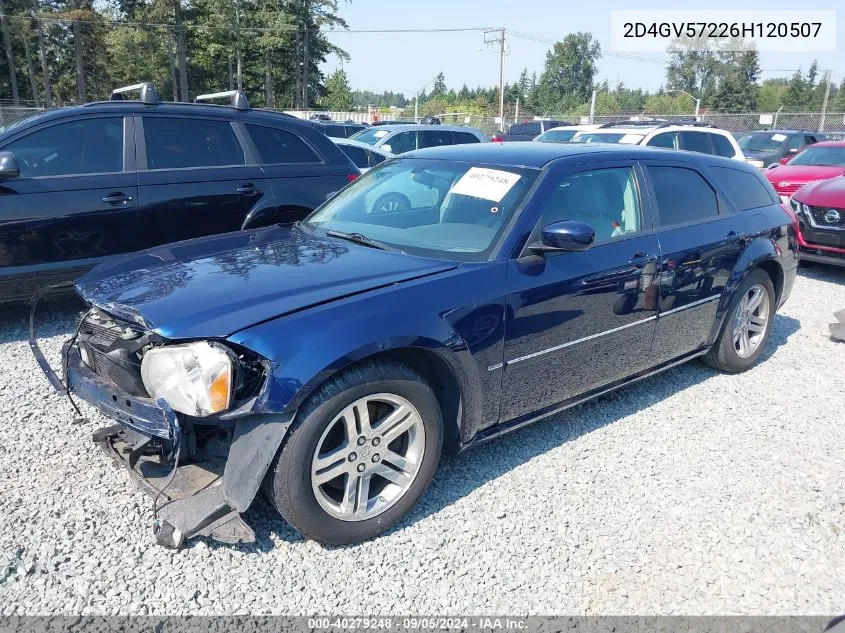 2006 Dodge Magnum R/T VIN: 2D4GV57226H120507 Lot: 40279248