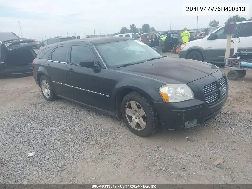 2006 Dodge Magnum VIN: 2D4FV47V76H400813 Lot: 40319517