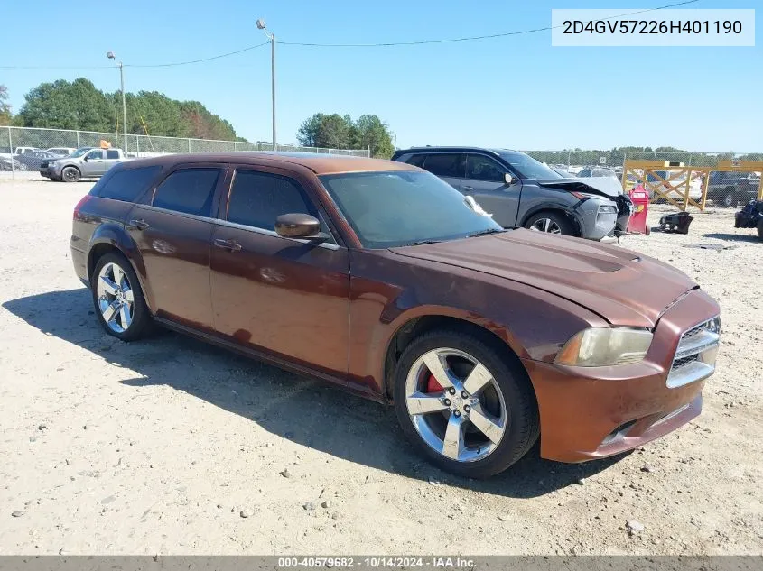 2006 Dodge Magnum Rt VIN: 2D4GV57226H401190 Lot: 40579682