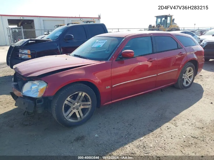 2006 Dodge Magnum Sxt VIN: 2D4FV47V36H283215 Lot: 40583546