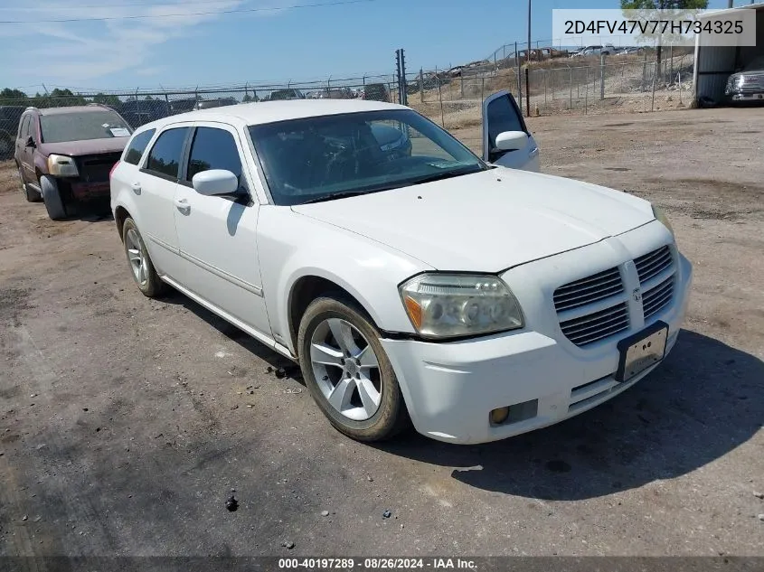 2007 Dodge Magnum VIN: 2D4FV47V77H734325 Lot: 40197289