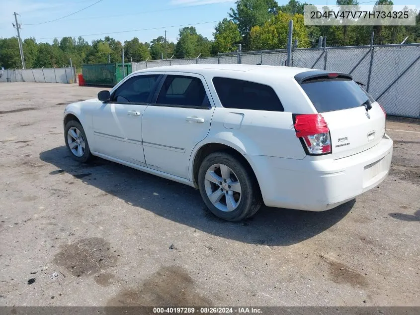 2007 Dodge Magnum VIN: 2D4FV47V77H734325 Lot: 40197289