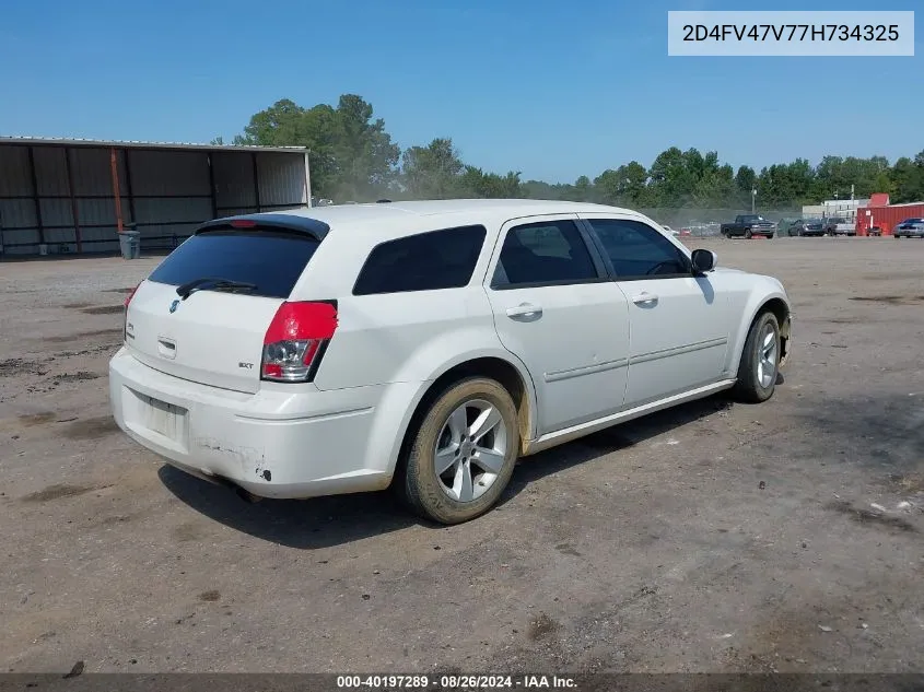 2007 Dodge Magnum VIN: 2D4FV47V77H734325 Lot: 40197289