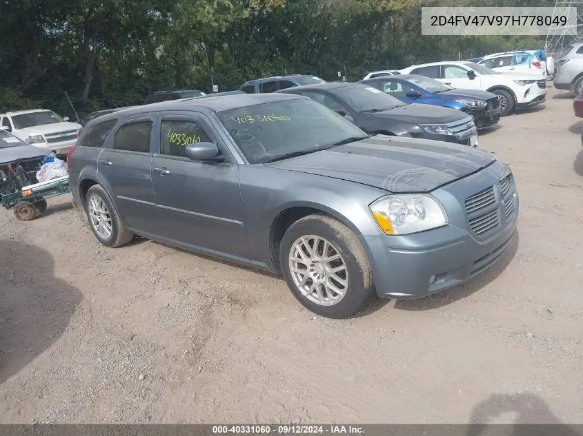 2D4FV47V97H778049 2007 Dodge Magnum Sxt